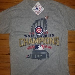 Chicago Cubs 2016 Majestic Cotton Small T Shirt